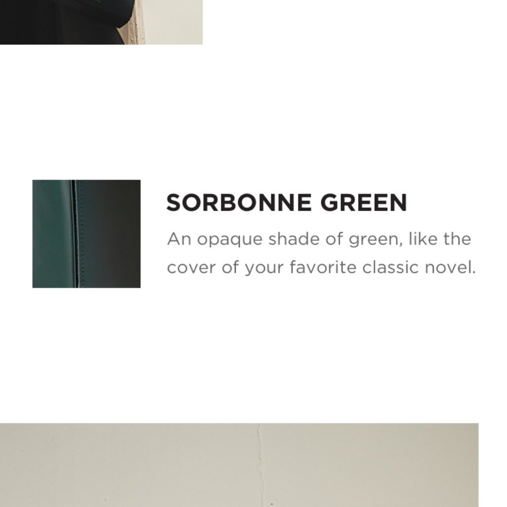 MuteMuse Amuse Bag in Sorbone Green Leather with Suede lining - Picture 10 of 10